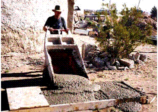 Pouring the Slurry into a Panel Mould
