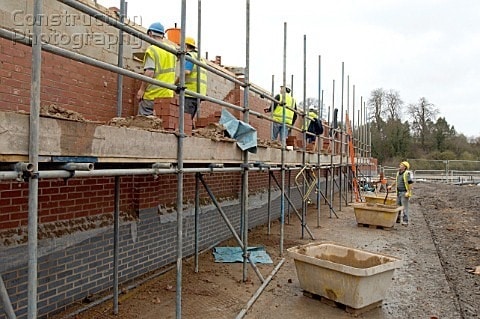 Single Scaffolding in Construction