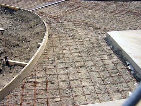 Reinforcement in Stamped Concrete