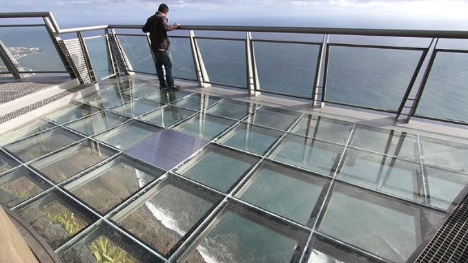 Glass Flooring Material in Buildings