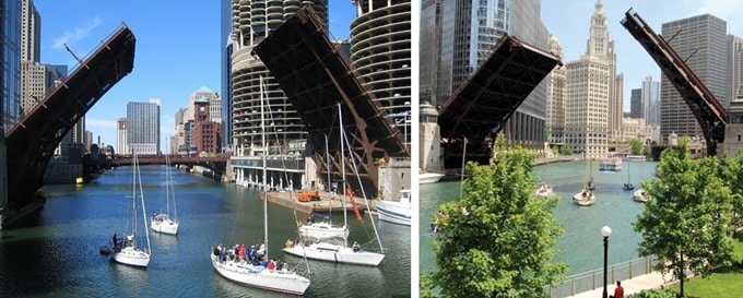 Movable Bridge in Chicago, USA