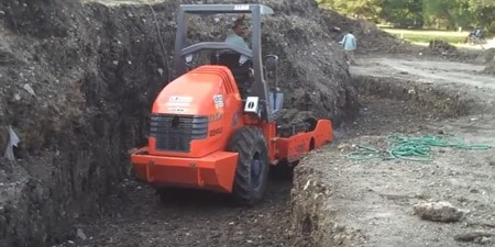 Foundation Soil Preparation for Concrete Block Retaining walls