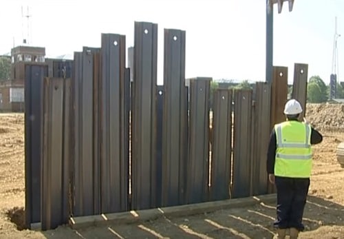 Install the Remaining Steel Trench Sheets