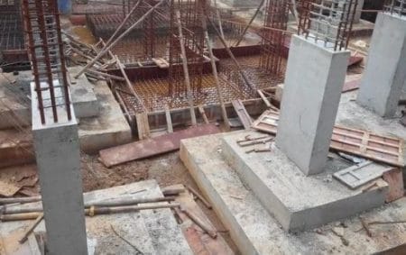 Reinforced concrete footing