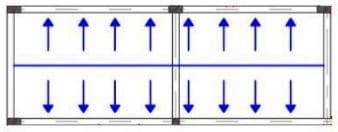 Load distribution mechanism from one way slab to supporting member