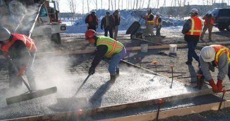 Limiting concrete temperature in cold weather conditions
