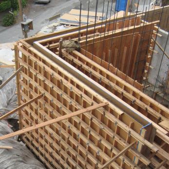 Wood Formwork for Concrete Wall Construction