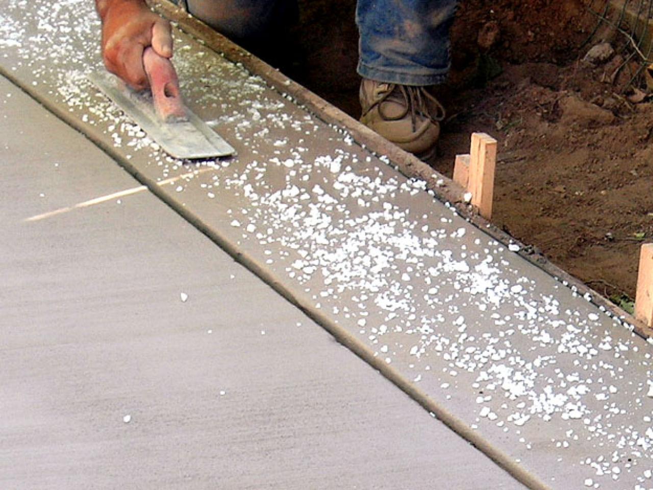 How to make Salt Finish Concrete Surface