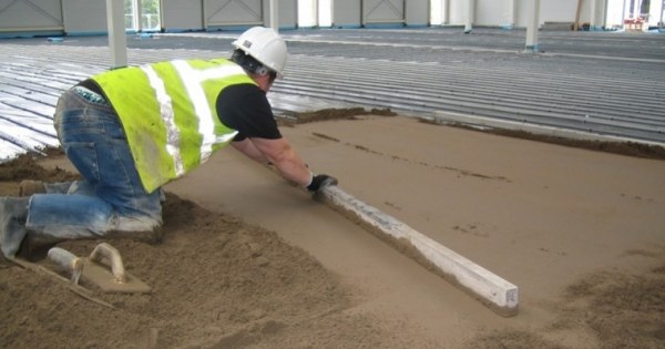 Mix Ratio of Sand-Cement Screed for Floors